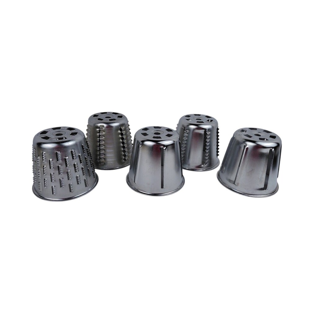 Lot of 5 Saladmaster Cones Food Processor Cutter Slicer Shredder Grater Chopper